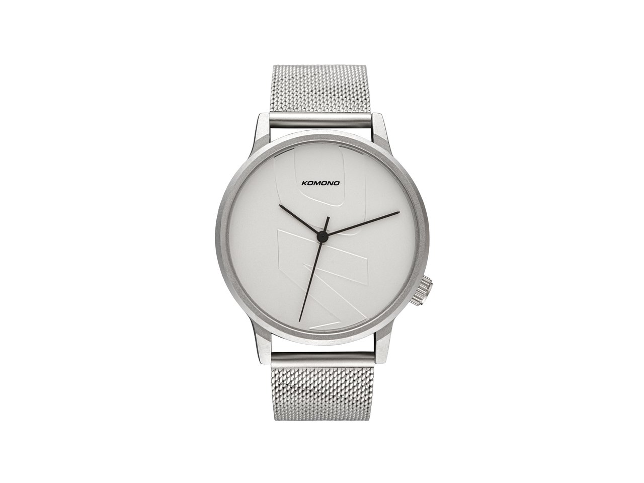 KOMONO WINSTON MESH TAG SILVER - Prime Timers