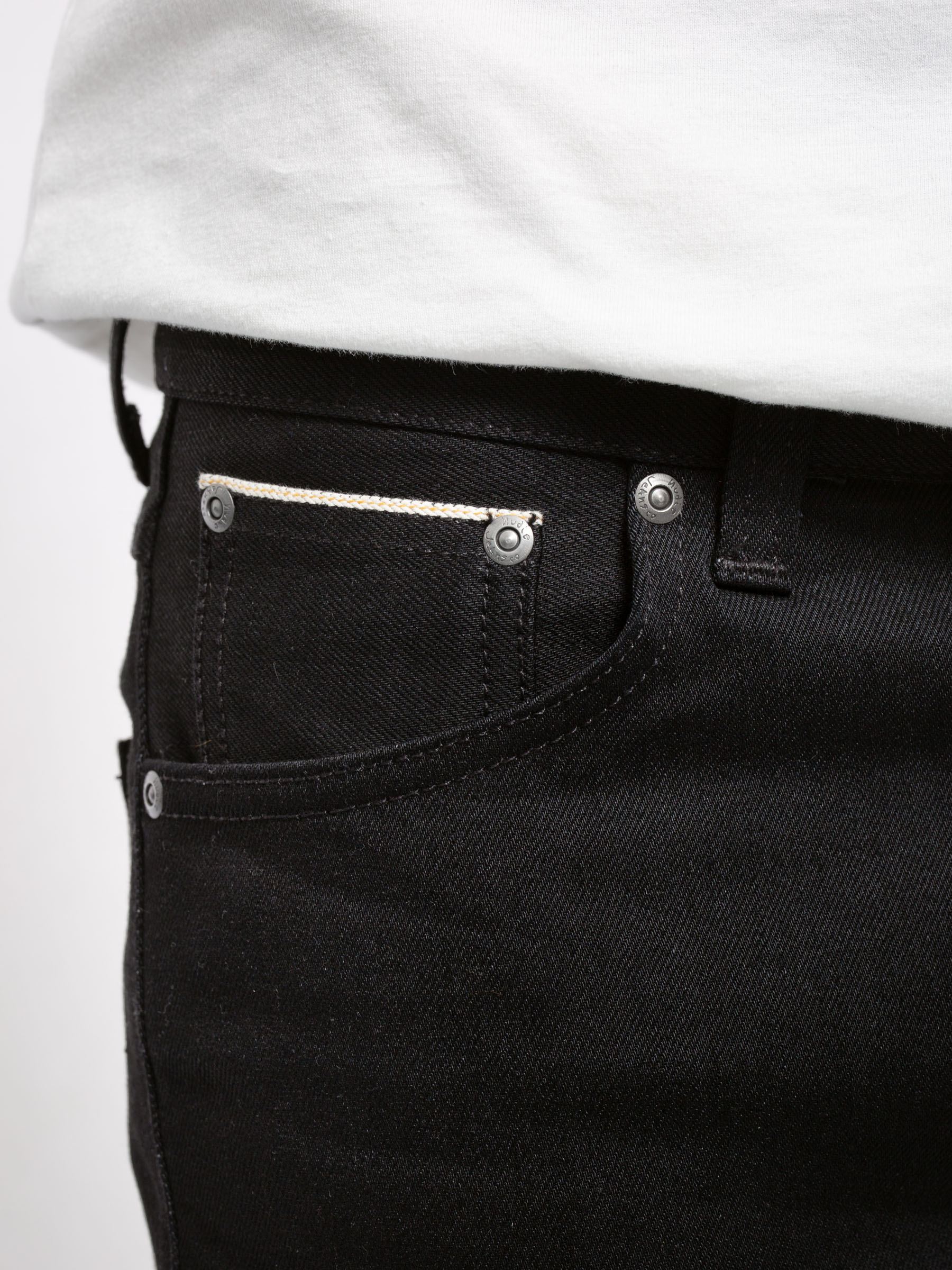 NUDIE JEANS Lean Dean Dry Black Selvage - Prime Timers