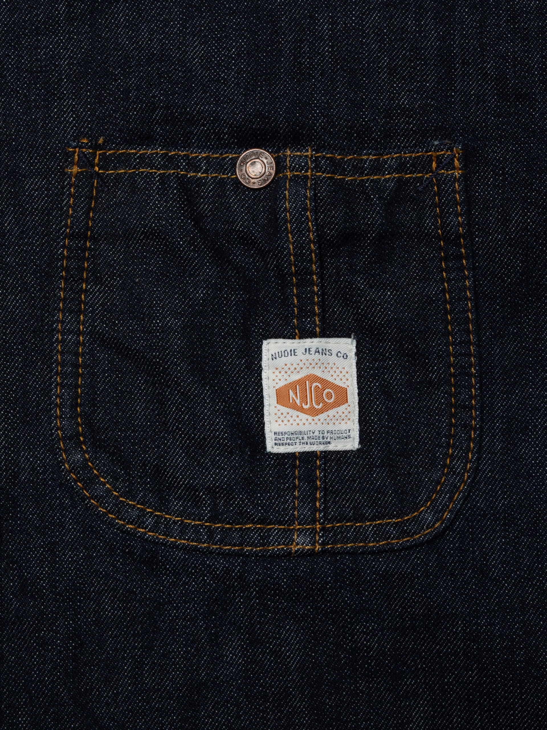 NUDIE JEANS Howie Chore Jacket One Wash Blue - Prime Timers