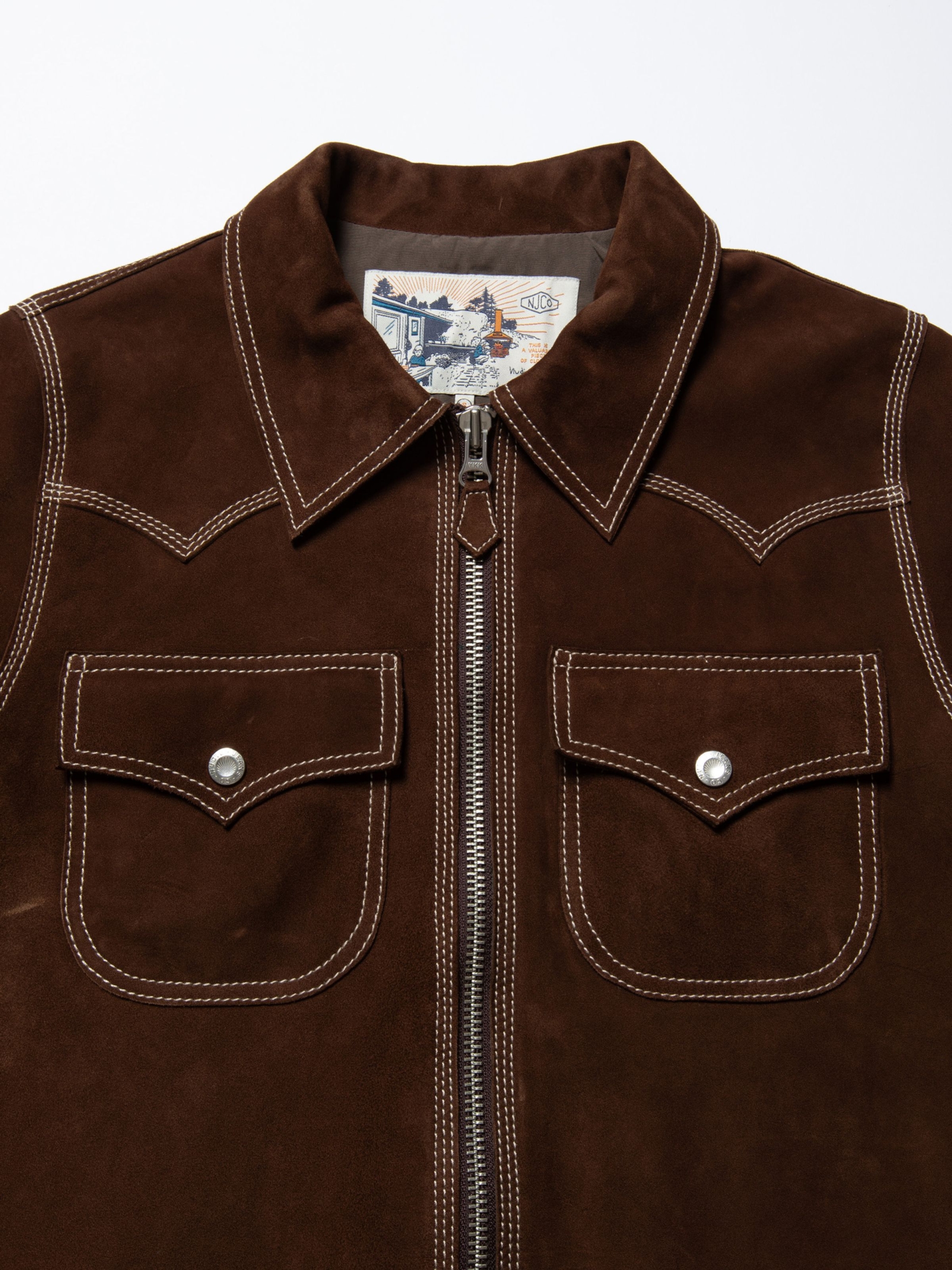 NUDIE JEANS Anja Western Suede Jacket Bruno - Prime Timers