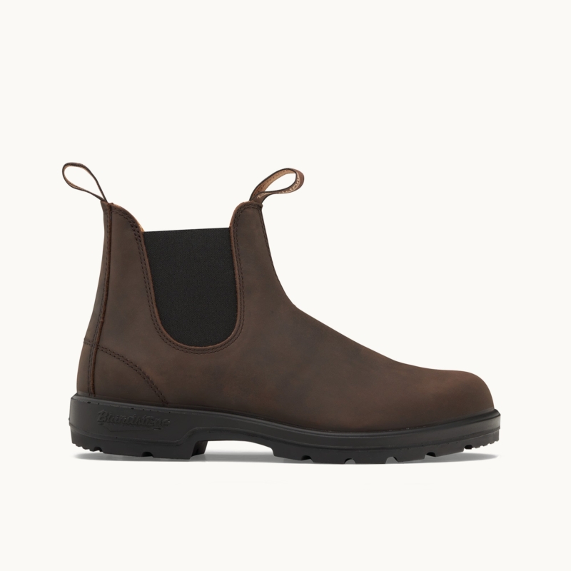BLUNDSTONE ELASTIC SIDE BOOT  BROWN