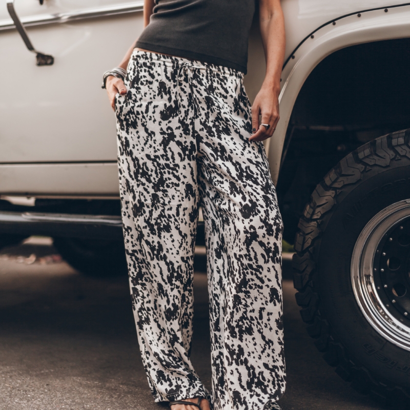 MIKUTA THE  FLOWY PANTS  Dalmatian