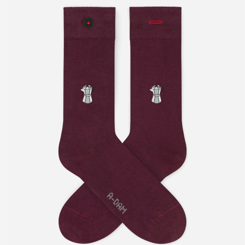 A-DAM Casual Socks Percolator Burgundy