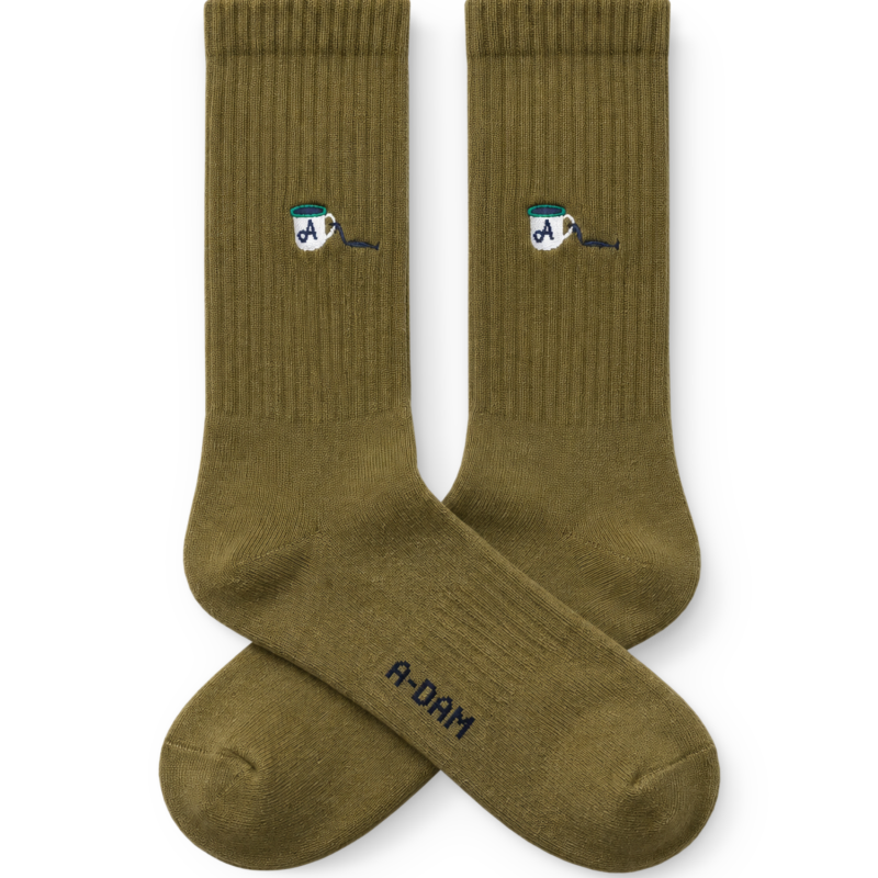 A-DAM Crew Socks Camp Cup Green