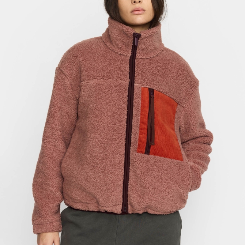 SELFHOOD Teddy jacket  dustrose