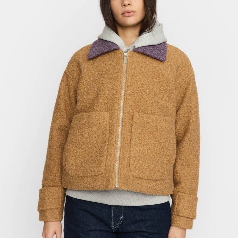 SELFHOOD Short Jacket  camel