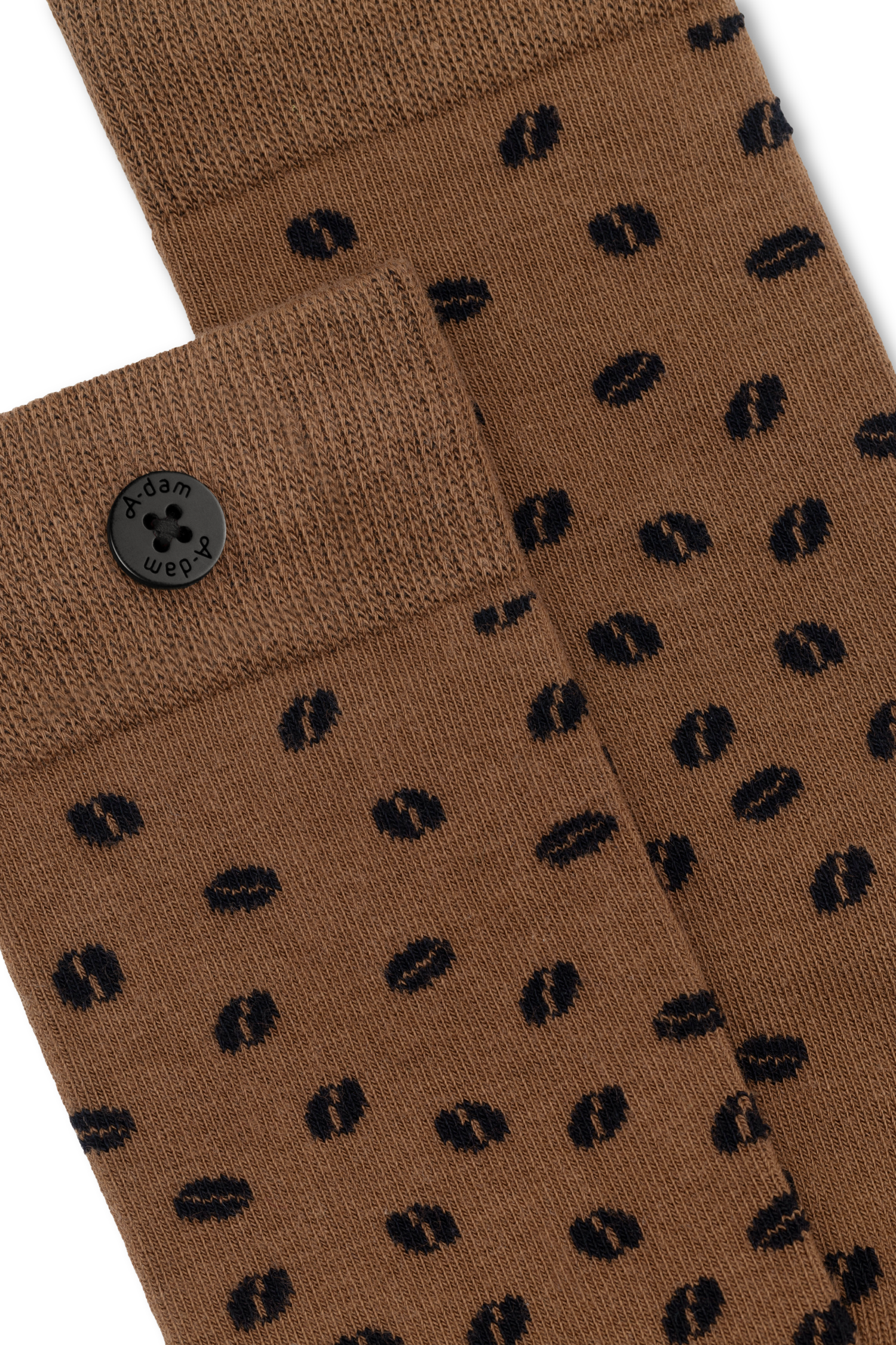ICON_Casual_Socks_Brown_Coffee_Falling_Beans_ASC0359_detail_2