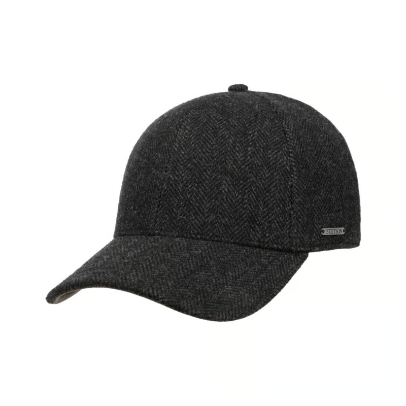 STETSON Baseball Cap Wool Herringbone