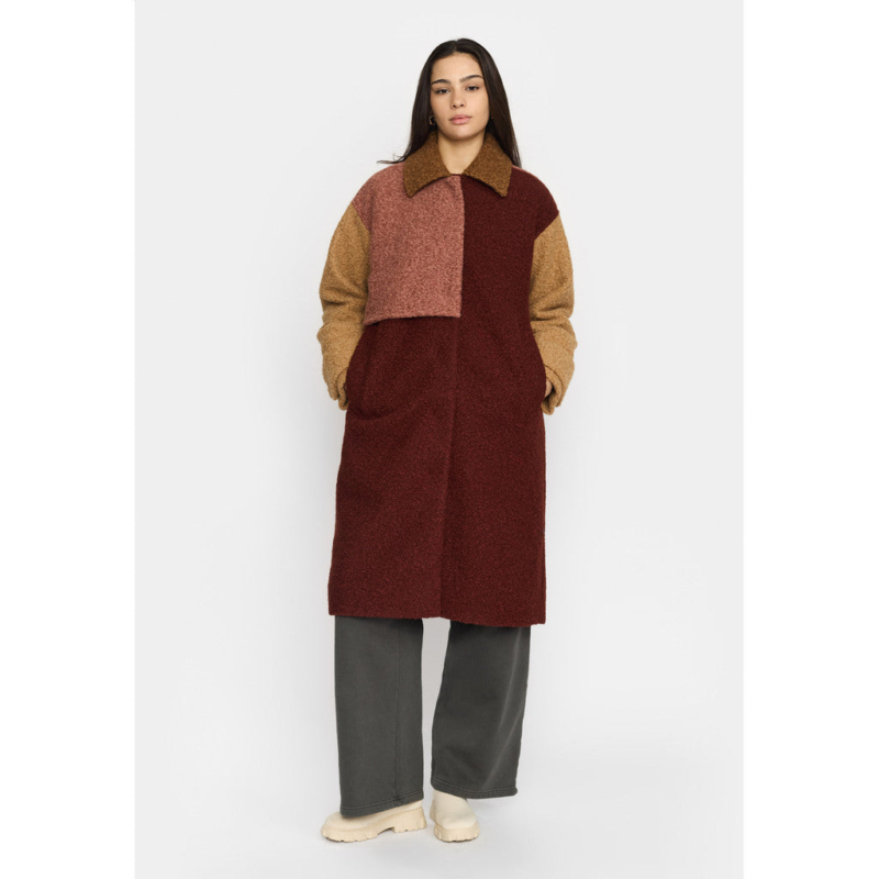SELFHOOD Block Trenchcoat  rust