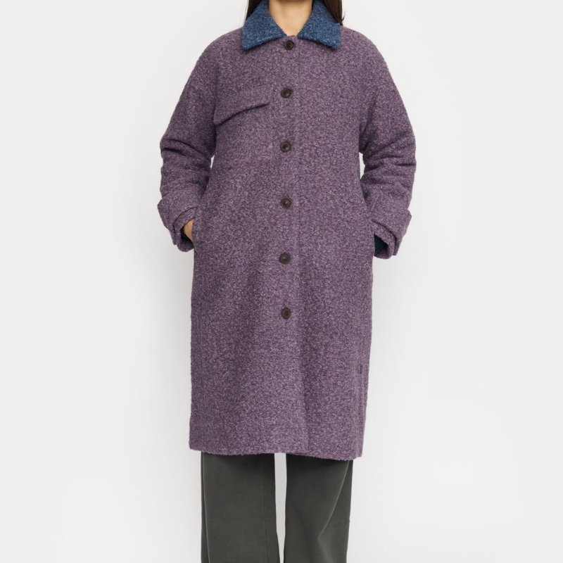 SELFHOOD Coat with Pocket  purple
