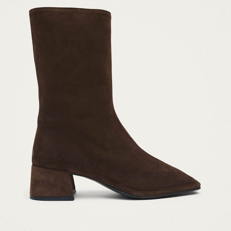 ALOHAS Berlin Suede  Leather Ankle Boots  brown