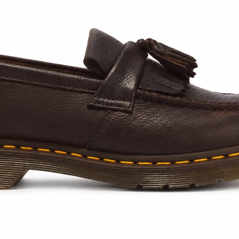DR.MARTENS Adrian YS Tassel Loafer  Dark Brown